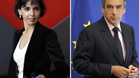 Rachida Dati et François FIllon