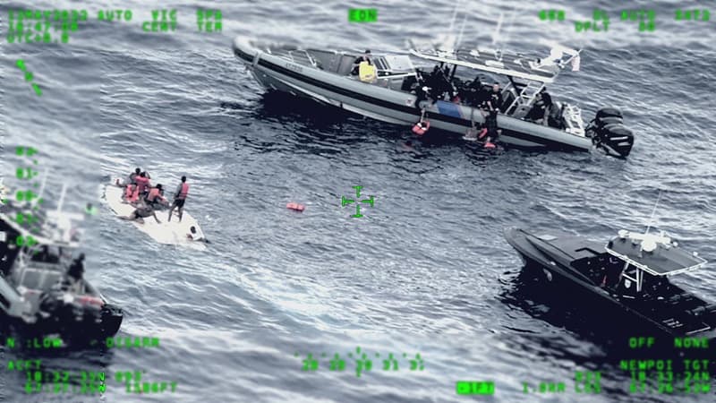 Opération de sauvetage après le chavirage d'un navire au large de Porto Rico, le jeudi 12 mai 2022 -PHOTO D'ILLUSTRATION