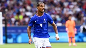 Loïc Badé lors de la finale du tournoi olympique face à l'Espagne, le 9 août 2024