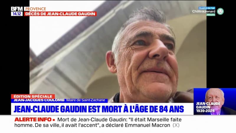 Un homme simple: l'hommage du maire de Saint-Zacharie à Jean-Claude Gaudin