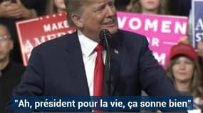 Quand Donald Trump ironise sur sa "présidence à vie"