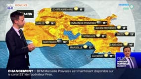 Météo Bouches-du-Rhône: une journée relativement nuageuse, 26°C attendus à Marseille