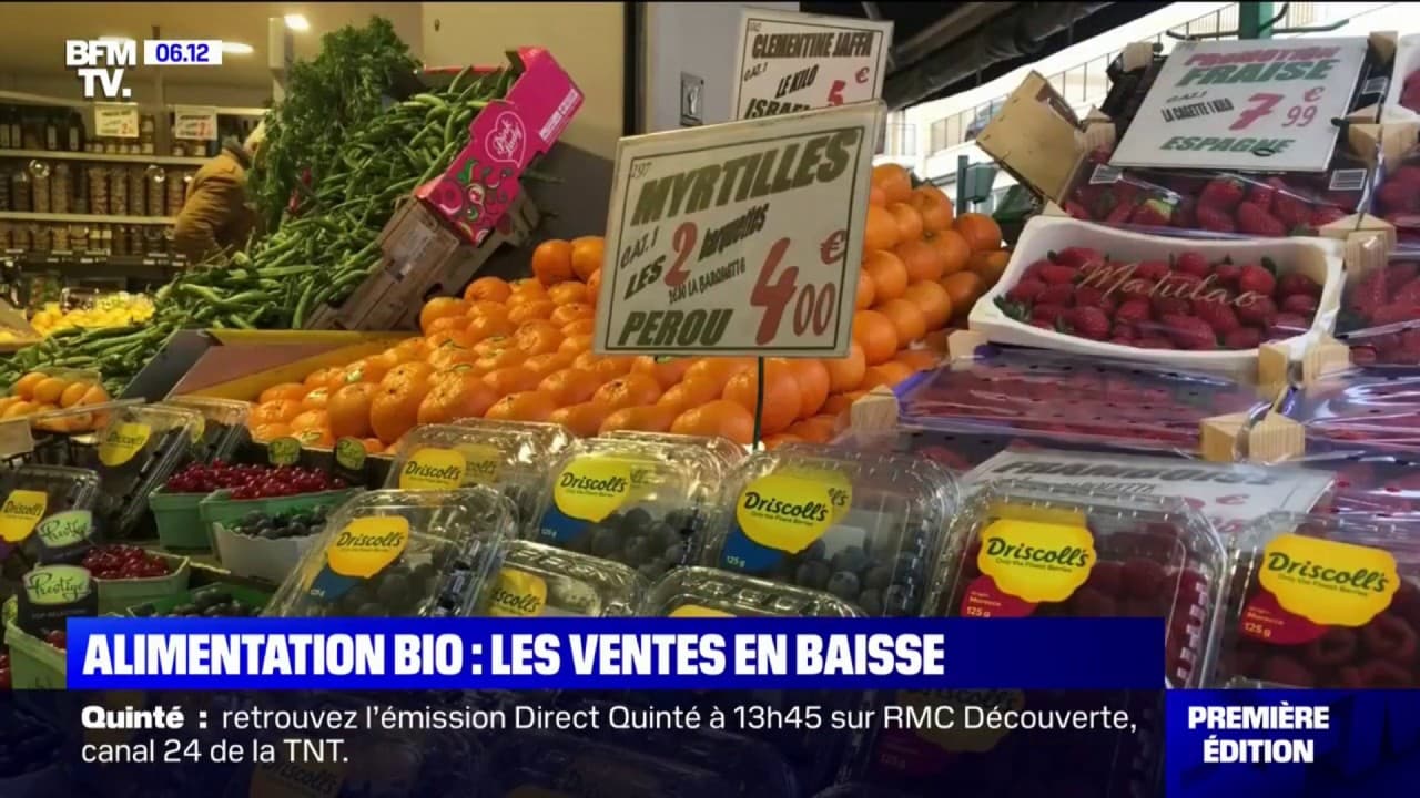 Les ventes de produits bio ont baissé de plus de 3% Les ventes de produits bio ont baissé de plus de 3%