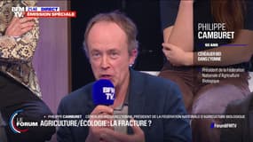 Philippe Camburet, céréalier bio: "L'agriculture a été encouragée à produire toujours plus, plus proprement et de faire la transition, mais on ne peut prendre ça en plus sur nos épaules"