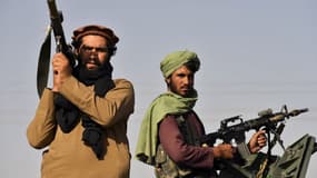 Des talibans à Kandahar le 1er septembre 2021 après leur prise de contrôle militaire du pays.