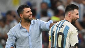 Sergio Aguero avec Lionel Messi en 2022
