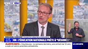 "Je suis avant tout un serviteur de la République": ce principal de collège n'appliquera pas certaines mesures en cas de victoire du RN aux législatives