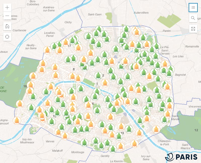 Ramassage des sapins - Ville de Colombes