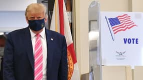 Donald Trump après son vote le samedi 24 octobre 2020 à West Palm Beach, en Floride