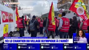 Seine-Saint-Denis: les ouvriers d'un chantier des Jeux olympiques en grève