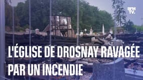 L'église à pans de bois de Drosnay a été ravagée par un incendie dont l'origine n'est pas connue 