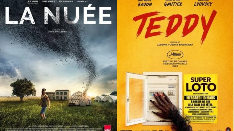 Les affiches de "La Nuée" et de "Teddy"