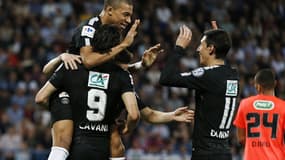 Kylian Mbappé, Edinson Cavani et Angel Di Maria
