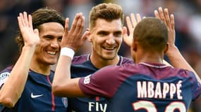Cavani, Meunier et Mbappé