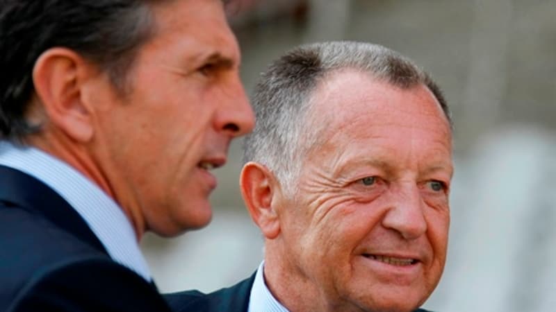 Claude Puel et Jean-Michel Aulas