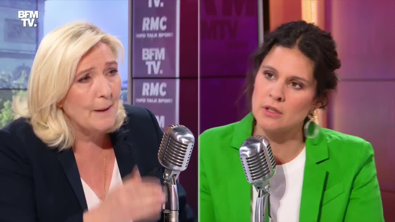 Marine Le Pen face à Apolline de Malherbe en direct 10/06
