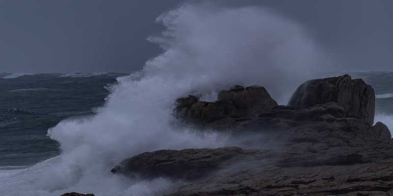 La tempête Goretti frappant le Finistère, ici à Penmarch, le 8 janvier 2026.