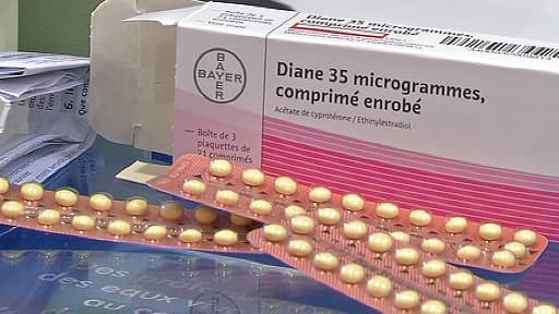 Une boîte du médicament Diane 35.