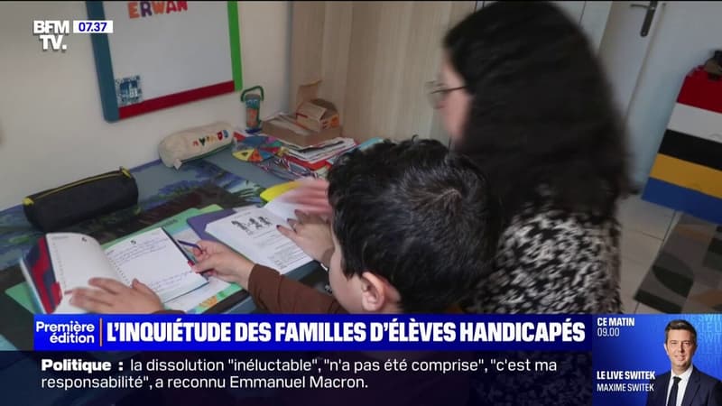 À cause de la censure du gouvernement Barnier, les familles d'élèves handicapés inquiètes faute de recrutement d'AESH