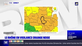 Le Rhône en vigilance orange neige