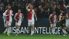 Le capitaine Tomas Soucek lors de Slavia Prague-Inter, le 27 novembre 2019
