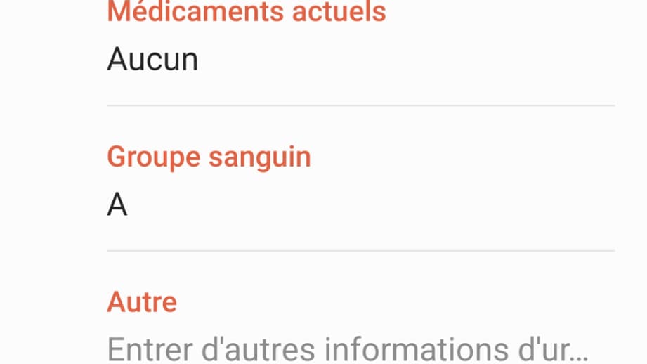 Capture d'écran Samsung 
