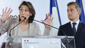 Amélie Oudéa-Castéra et Gérald Darmanin le 30/05/2022