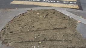 Trottoir boulevard de Port-Royal à Paris en 2006.