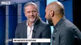 Saad Ichalalène et Manu Petit dans Le Vestiaire