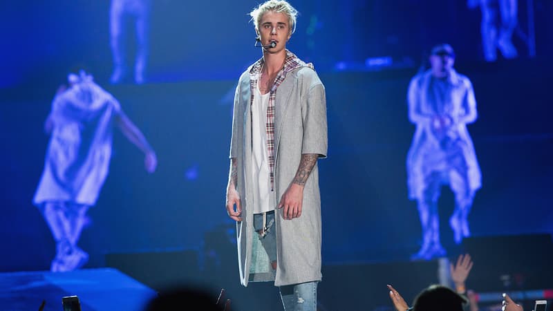 Justin Bieber sur scène à Seattle en mars 2016