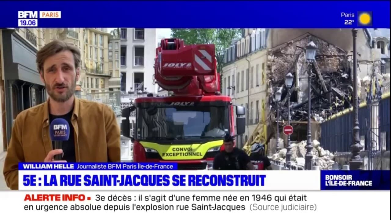 Explosion à Paris le quartier de la rue SaintJacques tente de se reconstruire