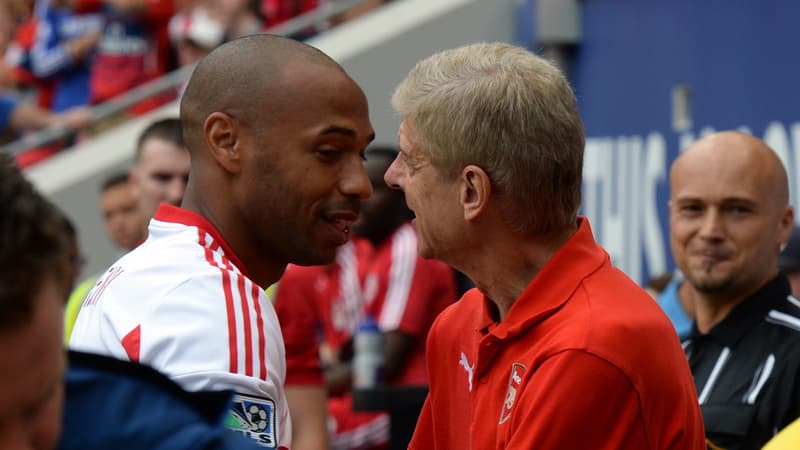 Thierry Henry et Arsène Wenger