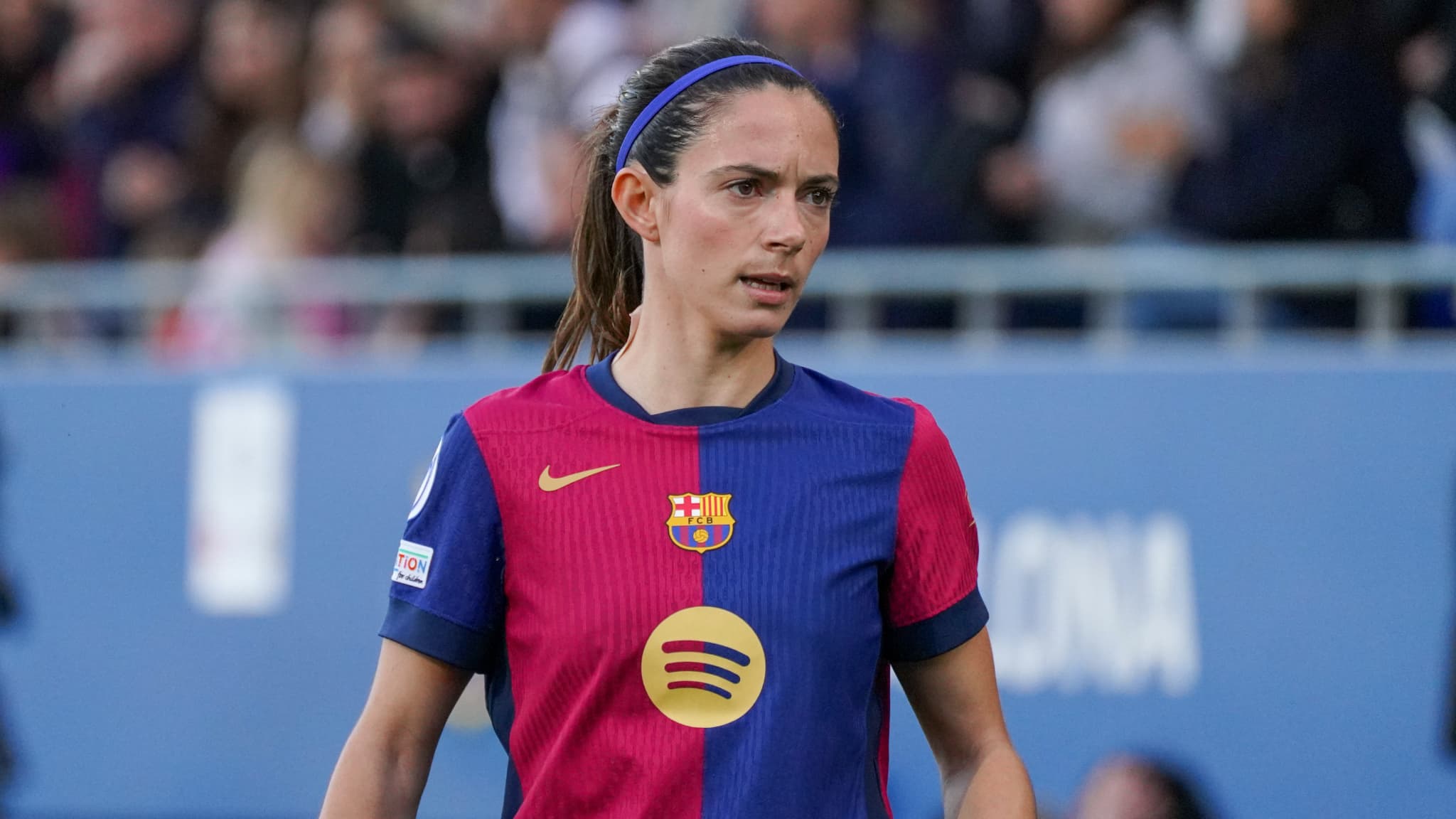 Aitana Bonmati avec le FC Barcelone en mai 2025.