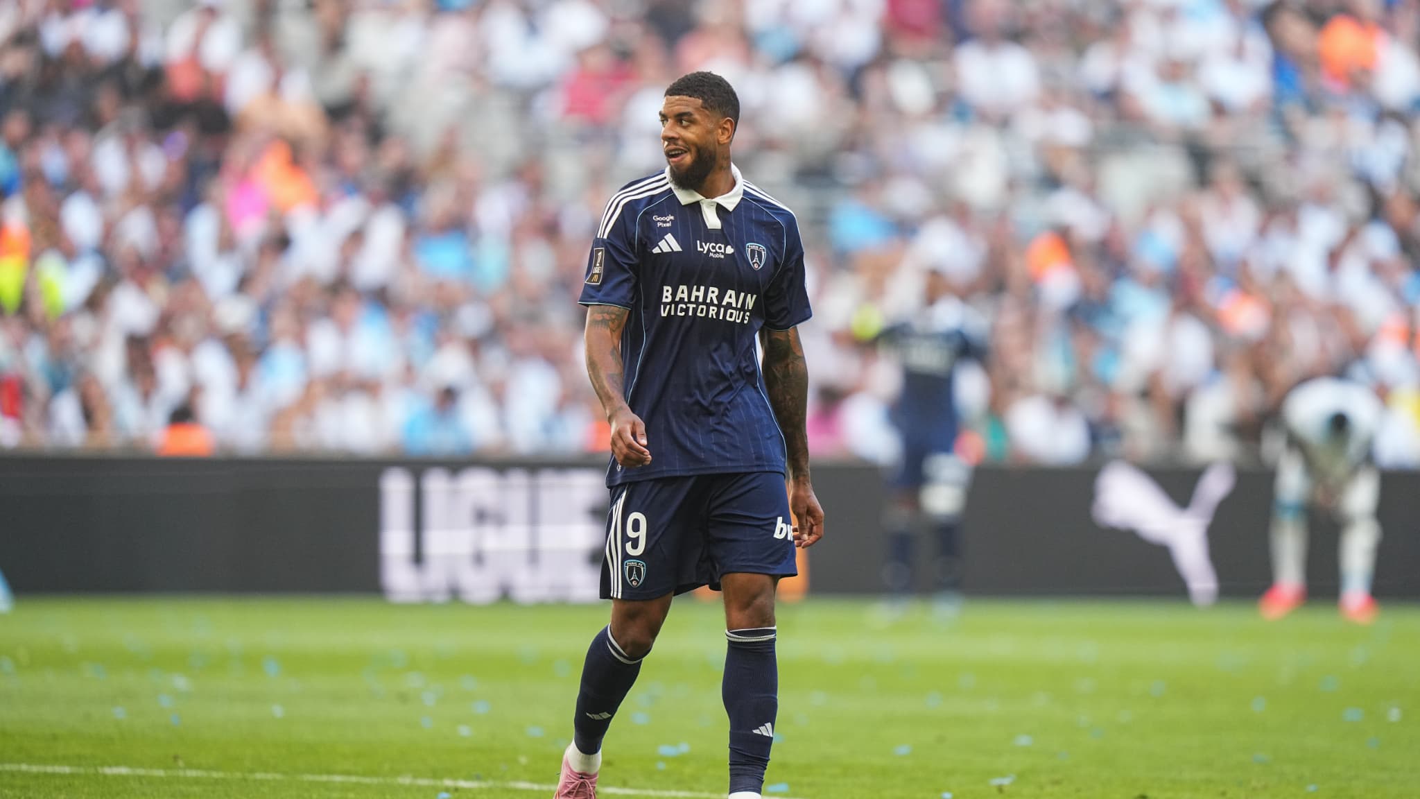 Willem Geubbels lors de son premier match avec le Paris FC, le 23 août 2025.