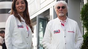 Fabiana et Bernie Ecclestone lors du Grand Prix de Russie 2019