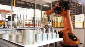 Robot industriel sur un site de Precia Molen