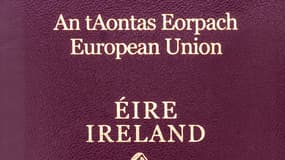 Un passeport irlandais - Image d'illustration