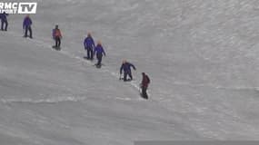 Le XV de France au sommet d'un glacier