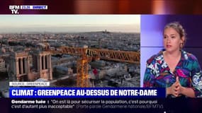 Climat: Greenpeace au-dessus de Notre-Dame