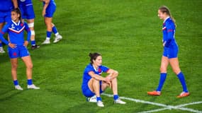 Jessy Trémoulière  le regard dans le vide, après la désillusion face aux Black Ferns