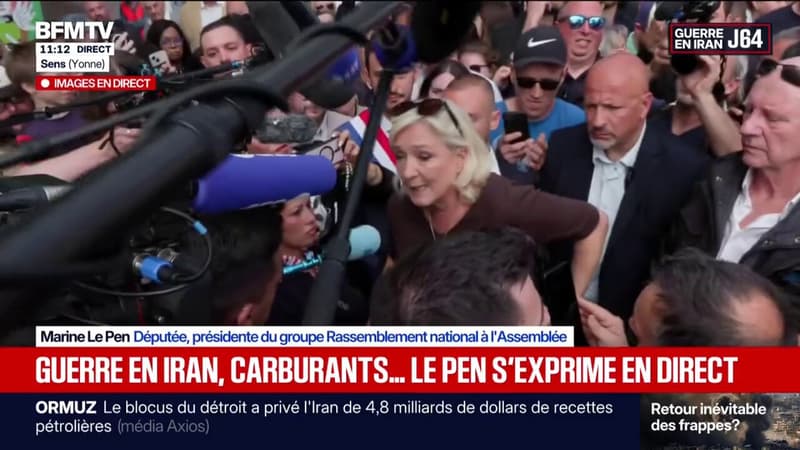 Marine Le Pen veut "une action pérenne" pour limiter les effets de la hausse des prix des carburants