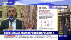 Coronavirus: pour Pierre Hurmic, "il y a eu un relâchement cet été"
