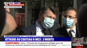 Attaque au couteau à Nice: Christian Estrosi annonce la venue d'Emmanuel Macron sur place