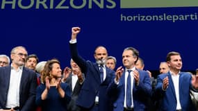 L'ancien Premier ministre et maire du Havre Edouard Philippe lance son propre parti, baptisé "Horizons", le 9 octobre 2021 au Havre 