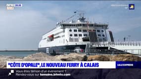 Calais: un nouveau ferry de la compagnie maritime DFDS inauguré