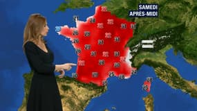 10 degrés de moins dans l'Ouest du pays, samedi