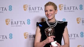 Cate Blanchett, le Bafta de la meilleure actrice pour sa performance dans "Tar", le 19 février 2023 à Londres