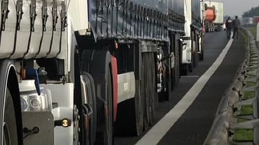 Les routiers d'Ile-de-France manifestent ce 30 novembre contre le maintien de l'écotaxe