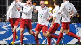 La joie des joueurs de Plabennec