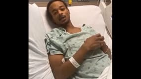 Jacob Blake sur son lit d'hôpital, le 6 septembre 2020.